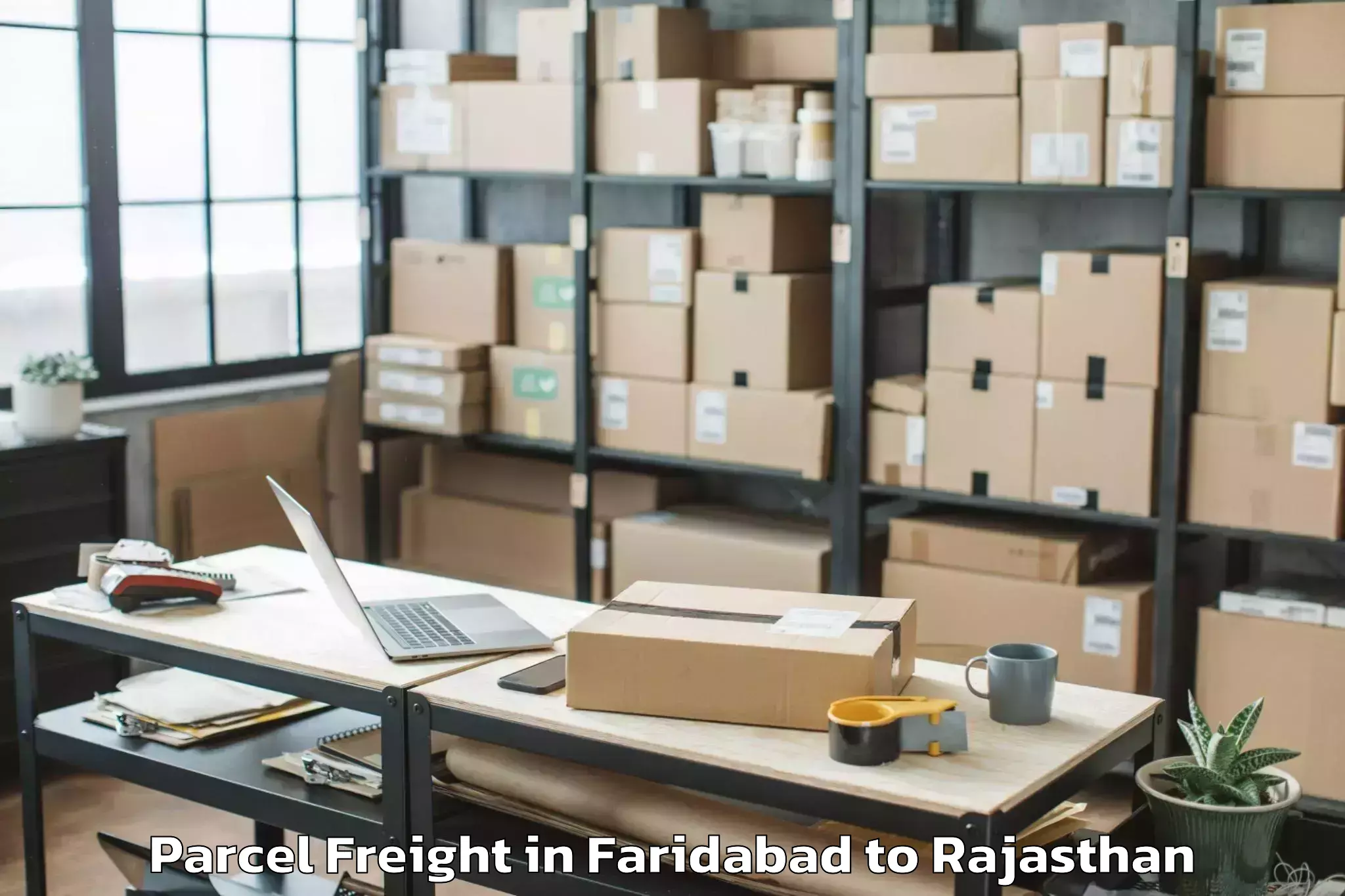 Top Faridabad to Ghatol Parcel Freight Available